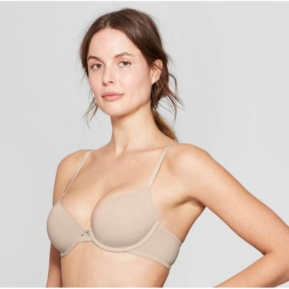 NWT Auden Lightly Lined Demi Tshirt Bra Women’s Size 36D